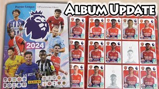 NEW PREMIER LEAGUE 2024 Panini Sticker Book Showcase  Album Update After 140 Packs Opened [upl. by Anitsud]