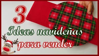 3 IDEAS NAVIDEÑAS PARA VENDER O REGALAR  Manualidades para navidad  Christmas crafts to sell [upl. by Kahle147]