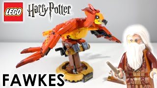 LEGO Harry Potter 2021 Fawkes Dumbledores Phoenix 76394 Review [upl. by Maddock]