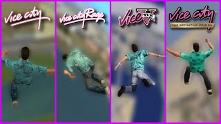 Falling from Sky to Water in All versions of Vice cityincluding fan made mods [upl. by Binni249]