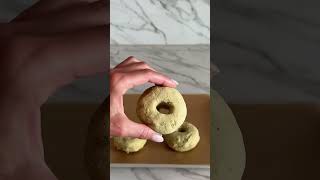 2 INGREDIENT AVO BAGELS 🥑🥯 — easy prep glutenfree dairyfree lowcarb healthyrecipes [upl. by Jepum783]