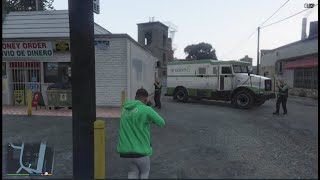 Money Truck Robbery  Criminal  Franklin Robs the Money Truck  GTA 5 [upl. by Benkley17]