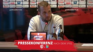 PRESSEKONFERENZ NACH DEM SPIEL  Greifswalder FC vs Chemnitzer FC  Regionalliga Nordost [upl. by Yrolam]