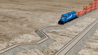 Trains vs Zig Zag Railway Crashes 45  BeamNGDrive  BeamNG High Speed [upl. by Etnohs]