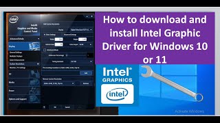 How to download and install Intel Graphic Driver for Windows 10 or 11 [upl. by Asquith383]