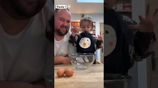 LilyAna et son papa font des crêpes 🥞 partie 1  ChrisJoyz shorts [upl. by Assiran315]