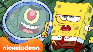 Meeting Plankton for the FIRST TIME amp Every SpongeBob First  SpongeBob SquarePants  Nickelodeon UK [upl. by Nirej]