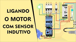 Ligação de um Motor com Sensor Indutivo [upl. by Vito]