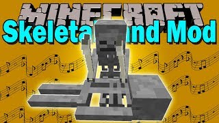 SKELETALBAND MOD  El mejor mod musical de minecraft xddd  Minecraft mod 1122 Review [upl. by Kcir343]