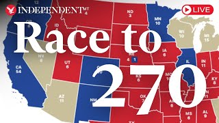 Live 2024 US election results map as Trump and Harris go headtohead for presidency [upl. by Ober133]