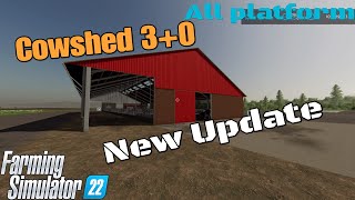 Cowshed 30  New UPDATE for all platforms on FS22 [upl. by Dorehs]