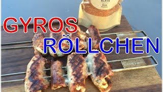 Gyrosröllchen einfaches Grillrezept  Klaus grillt [upl. by Yregerg292]