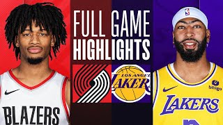 TRAIL BLAZERS at LAKERS  FULL GAME HIGHLIGHTS  November 12 2023 [upl. by Eeryk]