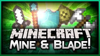 MOUNT AND BLADE IN MINECRAFT Mine amp Blade BattleGear 2 Mod [upl. by Aridnere]