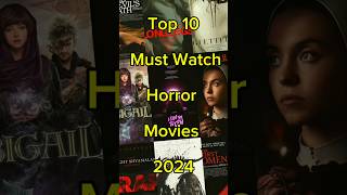 quotTop 10 SpineChilling Horror Movies of 2024 🎥 MustWatch Frightsquot shorts [upl. by Ahteral]