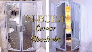 HOW TO MAKE A CORNER WARDROBE WARDROBE FOR SMALL SPACES SMART STORAGE SOLUTION [upl. by Jaye]