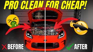 How To Clean Your Engine Bay For CHEAP [upl. by Ithnan]