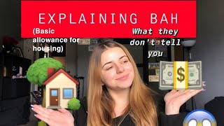 MILITARY BAH BASIC ALLOWANCE FOR HOUSING  WHAT YOU NEED TO KNOW [upl. by Austine546]