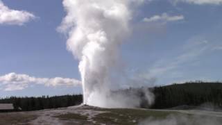 Old Faithful Geyser Eruption in Yellowstone National Park [upl. by Eet409]