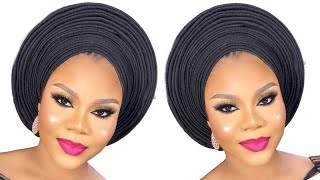 HOW TO TIE PERFECTLY ROUND GELE  SUPER DETAILED FROM START TO FINISH [upl. by Ardnuhsor757]