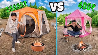 Overnight Jungle survival challenge in low to high budget camping tent [upl. by Viviyan]