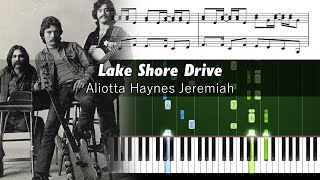 Aliotta Haynes Jeremiah  Lake Shore Drive  Accurate Piano Tutorial with Sheet Music [upl. by Sirama]