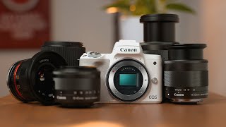 BEST Lenses for Canon M50 II Ultimate Buyers Guide For Video and Photography [upl. by Otecina]