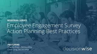 Employee Engagement Survey Action Planning Best Practices [upl. by Janie]