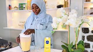 THE BEST MANGO LASSI RECIPE  Easy To Make  Chef Halimaz  Hollandia Dairy Delight Series [upl. by Arlinda]