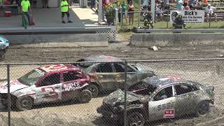 2024 Boonville Fair Afternoon Demo Derby Heat 3 Compacts [upl. by Ydnab]