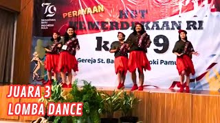 Juara 3 Lomba Dance  Perayaan HUT RI Ke  79  Gereja StBarnabas  Pamulang [upl. by Aiem]