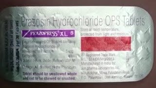 Prazopress XL 5 Tablet  Prazosin Hydrochloride OPS Tablets Uses  Prazopress XL 5mg Tablet uses [upl. by Werdnaed]