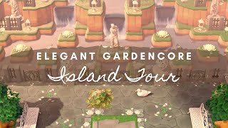 ELEGANT amp NATURAL GARDENCORE ISLAND TOUR  Animal Crossing New Horizons [upl. by Notneuq718]