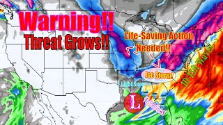 Monster Storm Growing In Strength  The WeatherMan Plus Weather Channel [upl. by Jarlathus]