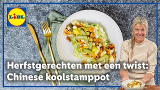 Chinese koolstamppot met tofugehakt  Herfstgerechten met een twist [upl. by Nnoj]