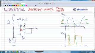 ElectroTutorial 366 Amplificador 14 Schmitt Trigger [upl. by Lashoh]