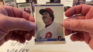 🤪INSANITY RIP SERIES😜 Day 6  Many More HOF In 1985 Leaf And 1984 Fleer Baseball Packs [upl. by Kreg]