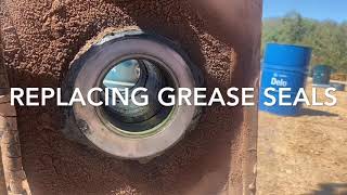 Excavator Grease Seal Installation [upl. by Mcclain]