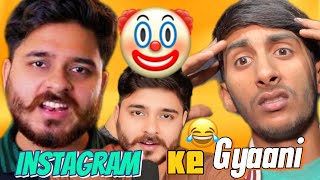 INSTAGRAM KE GYAANI 🫡🧠  Sumit Chaudhary  comedy roast CarryMinati FukraInsaan [upl. by Ailongam769]