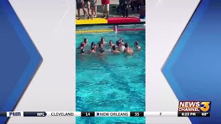 Palm Desert boys water polo wins CIF championship with 104 victory over Warren [upl. by Ardnuyek79]