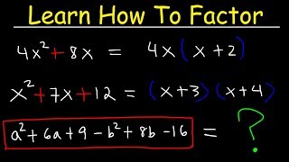 Factoring Trinomials amp Polynomials Basic Introduction  Algebra [upl. by Chrystel]