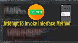 How to Fix Attempt to Invoke Interface Method [upl. by Pammi]