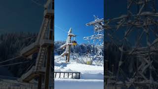 Kronberg Mountain  Appenzell Switzerland  Wintertime In Europe [upl. by Okemak]