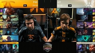 VIT vs FNC Highlights  VITALITY vs FNATIC Game 2 EU LCS Week 1 Summer 2016 [upl. by Sybila]