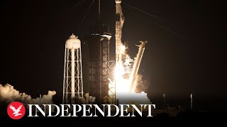 Live SpaceX Falcon 9 launches radar surveillance satellite [upl. by Imarej]