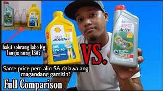 COMPARISON CASTROL ACTIV VS SHELL ADVANCE [upl. by Eelyab690]