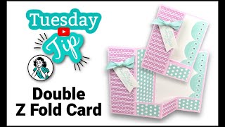 Double Z Fold Card Your Free Step by Step Simple Guide [upl. by Bayard949]