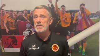 POSTMATCH  Gary Naysmith reacts to 51 win over Annan Athletic [upl. by Gabriello347]