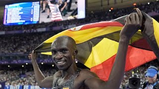 JO Paris 2024  Cheptegei remporte lor au 10 000 m et prend sa retraite [upl. by Rizas]