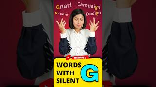 Letter with Silent quotGquot in English😱  Spoken English Words  Kanchan Vidya Connection shorts [upl. by Clemen]